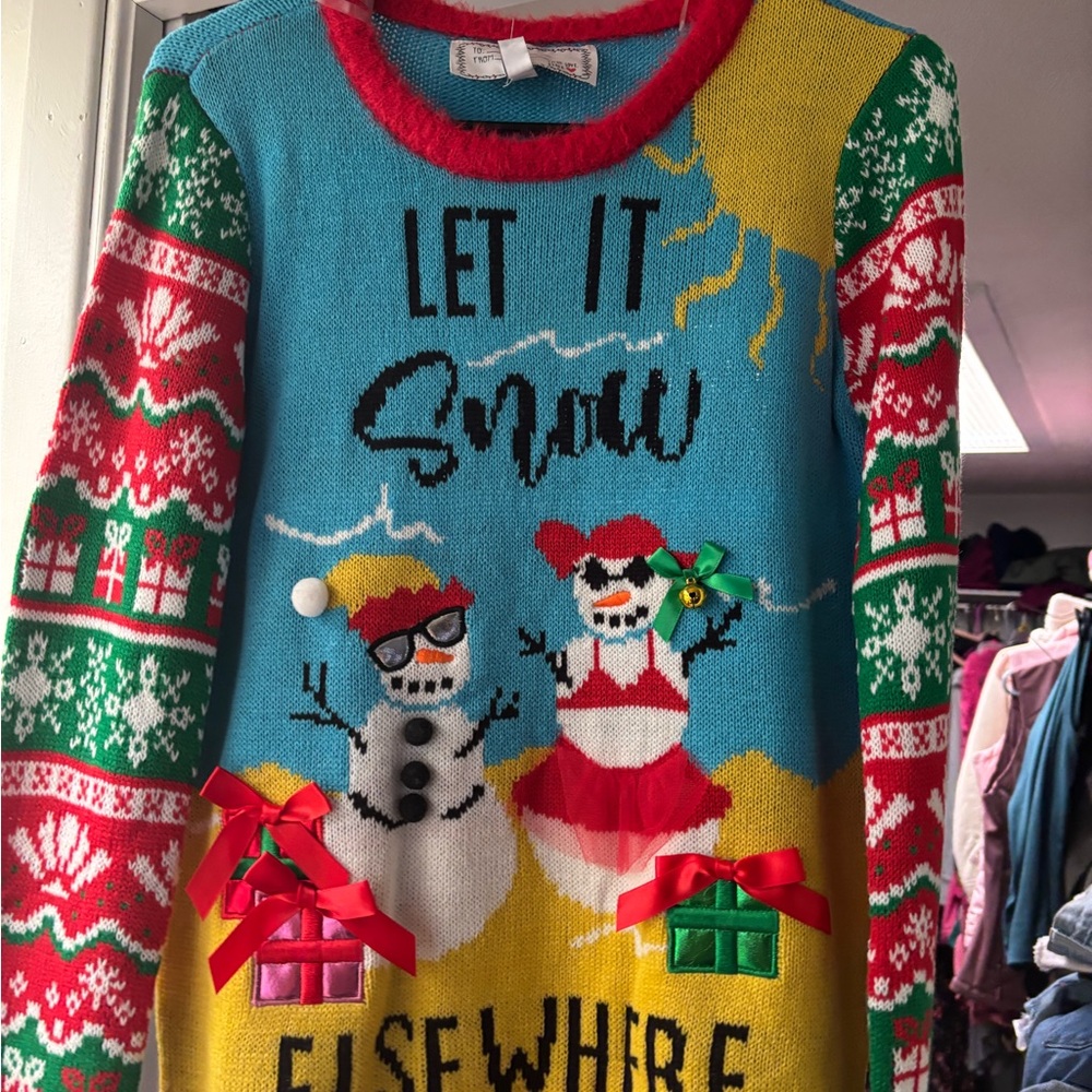 Festive Snowman Sweater - Multicolor